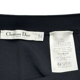 クリスチャン・ディオール Christian Dior サイドラインスリットロングスカート 554J08A5011 ネイビー レーヨン レディース ロングスカート