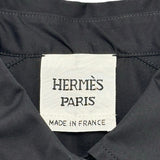 エルメス HERMES カレーシュ ロゴ刺繍ブルゾン 6H0233DV ブラック コットン レディース ブルゾン