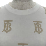 バーバリーロンドン BURBERRY LONDON TBモノグラム半袖Tシャツ 8052119 ホワイト コットン レディース 半袖Ｔシャツ