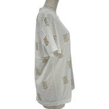 バーバリーロンドン BURBERRY LONDON TBモノグラム半袖Tシャツ 8052119 ホワイト コットン レディース 半袖Ｔシャツ