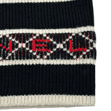 シャネル CHANEL ロゴ総柄シルク混カシミヤニットスカート P62546 ブラック カシミヤ レディース スカート