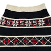 シャネル CHANEL ロゴ総柄シルク混カシミヤニットスカート P62546 ブラック カシミヤ レディース スカート