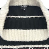 シャネル CHANEL ロゴ総柄シルク混カシミヤニットスカート P62546 ブラック カシミヤ レディース スカート