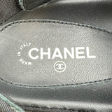 シャネル CHANEL ココマークマトラッセキルティングキャンバスサンダル G31848 ブラック キャンバス レディース サンダル