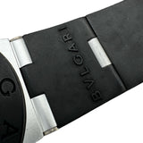 ブルガリ BVLGARI アルミニウムクロノグラフ AC38TA ブラック アルミニウム 自動巻き メンズ 腕時計