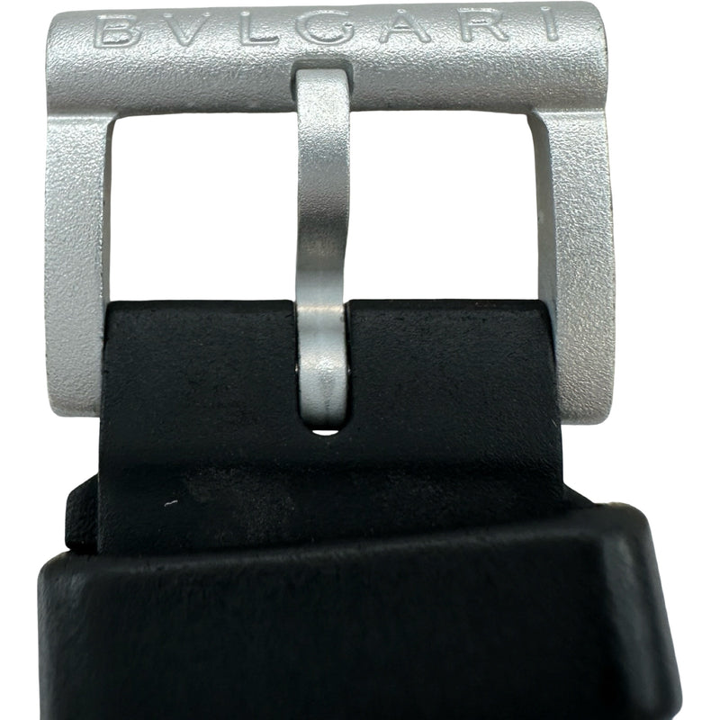 ブルガリ BVLGARI アルミニウムクロノグラフ AC38TA ブラック
