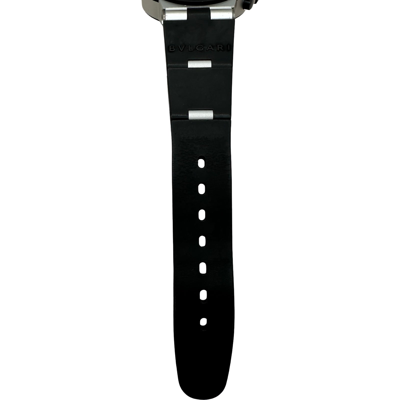 ブルガリ BVLGARI アルミニウムクロノグラフ AC38TA ブラック