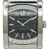ブルガリ BVLGARI アショーマ AA44S ブルーグレー ステンレススチール 自動巻き メンズ 腕時計