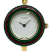 グッチ GUCCI チェンジベゼル 11/12.2 ホワイト ゴールドメッキ クオーツ レディース 腕時計