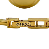 グッチ GUCCI チェンジベゼル 11/12.2 ホワイト ゴールドメッキ クオーツ レディース 腕時計