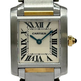 カルティエ Cartier タンク フランセーズ SM W51007Q4 アイボリー ゴールド/ステンレススチール クオーツ レディース 腕時計