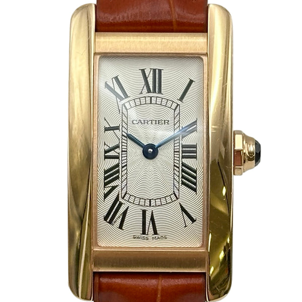 カルティエ Cartier タンクアメリカン SM W2607456 シルバー ピンク