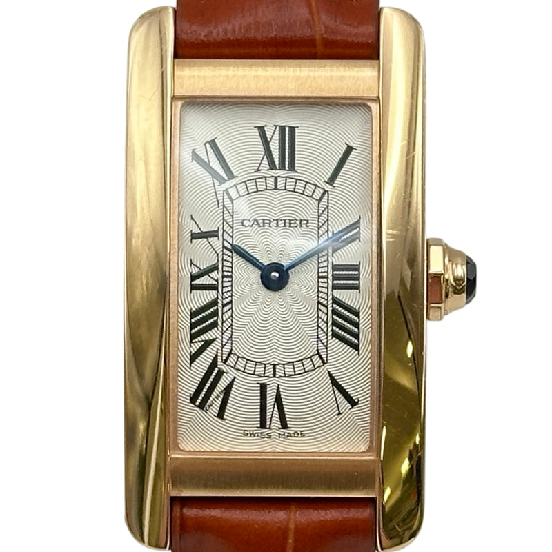 カルティエ Cartier タンクアメリカン SM W2607456 シルバー ピンク