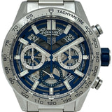 タグ・ホイヤー TAG HEUER カレラ キャリバーホイヤー02 クロノグラフ 日本400本限定 CBG2019 ブルースケルトン ステンレススチール 自動巻き メンズ 腕時計