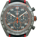 タグ・ホイヤー TAG HEUER カレラ クロノグラフ ポルシェ オレンジ レーシング CBN2A1M.FC6526 ブラック ステンレススチール/セラミック 自動巻き メンズ 腕時計