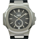 パテック・フィリップ PATEK PHILIPPE ノーチラス アニュアルカレンダー ムーンフェイズ 5726A-001 グレー ステンレススチール 自動巻き メンズ 腕時計