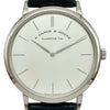 ランゲ＆ゾーネ A.LANGE&SOHNE サクソニア・フラッハ 211.027(LSLS2113AM) シルバー ホワイトゴールド 手巻き メンズ 腕時計