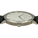 ランゲ＆ゾーネ A.LANGE&SOHNE サクソニア・フラッハ 211.027(LSLS2113AM) シルバー ホワイトゴールド 手巻き メンズ 腕時計