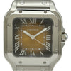 カルティエ Cartier サントス ドゥカルティエ MM WSSA0065 ブラウン・グラデーション ステンレススチール 自動巻き メンズ 腕時計