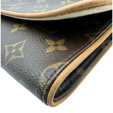 ルイ・ヴィトン LOUIS VUITTON ポシェット・ツインGM M51852 ブラウン モノグラム/レザー レディース ショルダーバッグ