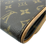 ルイ・ヴィトン LOUIS VUITTON ポシェット・ツインGM M51852 ブラウン モノグラム/レザー レディース ショルダーバッグ