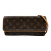 ルイ・ヴィトン LOUIS VUITTON ポシェット・ツインGM M51852 ブラウン モノグラム/レザー レディース ショルダーバッグ