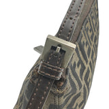 フェンディ FENDI ズッカ アクセサリーポーチ 8BR267 ブラウン ナイロンジャガード レディース ハンドバッグ