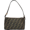 フェンディ FENDI ズッカ アクセサリーポーチ 8BR267 ブラウン ナイロンジャガード レディース ハンドバッグ