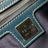 フェンディ FENDI ズッキーノ ハーフムーンバッグ ネイビー ナイロンジャガード レディース ショルダーバッグ