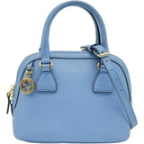 グッチ GUCCI インターロッキングG ハンドバッグ 449661 ライトブルー レザー レディース ショルダーバッグ