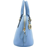 グッチ GUCCI インターロッキングG ハンドバッグ 449661 ライトブルー レザー レディース ショルダーバッグ