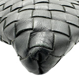 ボッテガ・ヴェネタ BOTTEGA VENETA イントレチャート ショルダーバッグ 276356 ブラック レザー レディース ショルダーバッグ