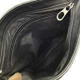 ボッテガ・ヴェネタ BOTTEGA VENETA イントレチャート ショルダーバッグ 276356 ブラック レザー レディース ショルダーバッグ