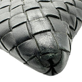 ボッテガ・ヴェネタ BOTTEGA VENETA イントレチャート ショルダーバッグ 276356 ブラック レザー レディース ショルダーバッグ