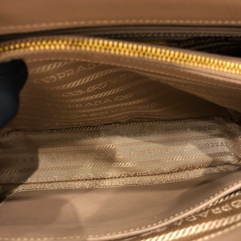 プラダ PRADA プロムナード ミニ 1BA838 ピンクベージュ サフィアーノ