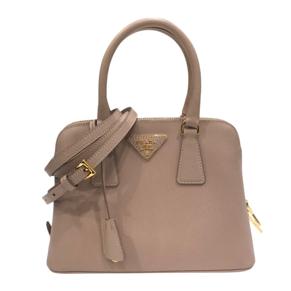 プラダ PRADA プロムナード ミニ 1BA838 ピンクベージュ サフィアーノ