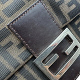 フェンディ FENDI マンマ セミショルダーバッグ ブラウン ナイロンジャガード レディース ショルダーバッグ