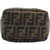 フェンディ FENDI ズッキーノ ハンドバッグ ブラウン ナイロンジャガード レディース ポーチ