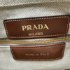 プラダ PRADA ロゴトートバッグ アイボリー キャンバス/レザー レディース トートバッグ