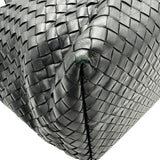ボッテガ・ヴェネタ BOTTEGA VENETA イントレチャート トートバッグ 169612 ブラック レザー レディース トートバッグ