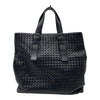 ボッテガ・ヴェネタ BOTTEGA VENETA イントレチャート トートバッグ 169612 ブラック レザー レディース トートバッグ