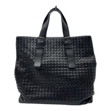 ボッテガ・ヴェネタ BOTTEGA VENETA イントレチャート トートバッグ 169612 ブラック レザー レディース トートバッグ