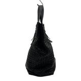 ボッテガ・ヴェネタ BOTTEGA VENETA イントレチャート トートバッグ 169612 ブラック レザー レディース トートバッグ