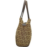 フェンディ FENDI ズッカ ミニバッグ ブラウン ナイロンジャガード レディース トートバッグ