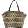 フェンディ FENDI ズッカ ミニバッグ ブラウン ナイロンジャガード レディース トートバッグ