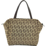 フェンディ FENDI ズッカ ミニバッグ ブラウン ナイロンジャガード レディース トートバッグ
