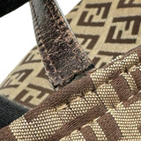 フェンディ FENDI ズッカ ミニバッグ ブラウン ナイロンジャガード レディース トートバッグ
