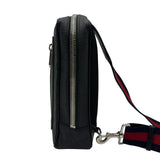グッチ GUCCI ソフトGGスプリーム スリングバッグ 478325 ブラック GGスプリーム/レザー メンズ ボディバッグ