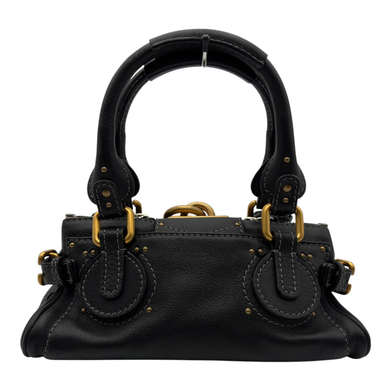 クロエ Chloe パディントン ミニバッグ ブラック レザー レディース