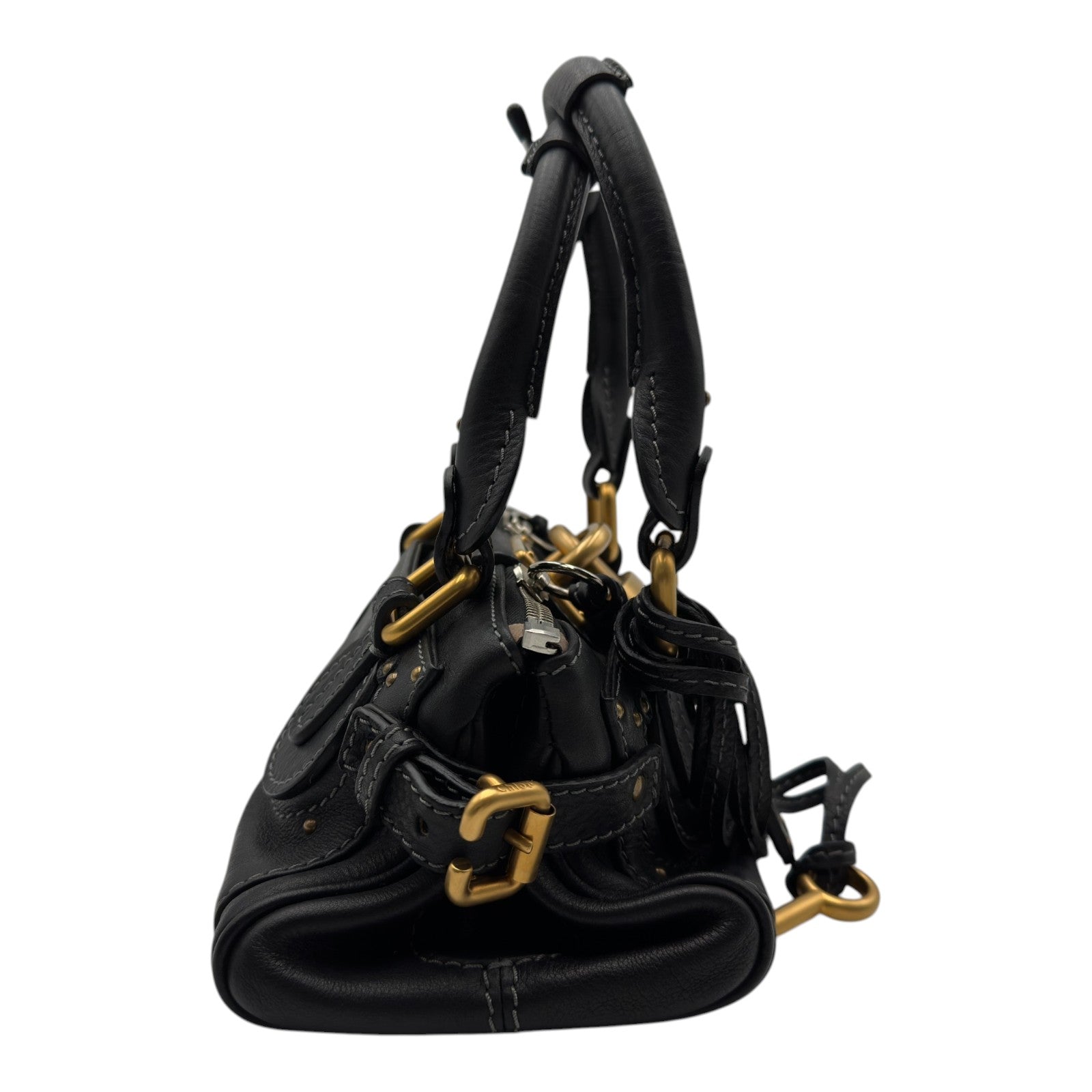 クロエ Chloe パディントン ミニバッグ ブラック レザー レディース